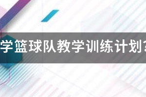 小学篮球训练教学教案